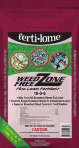 Weed free zone plus lawn fertilizer by Fertilome
