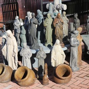Various concrete Statuary pieces